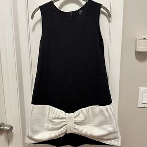 Abigail Canada Black Mini Dress White Bow 10 sleeveless LBD flare cocktail party